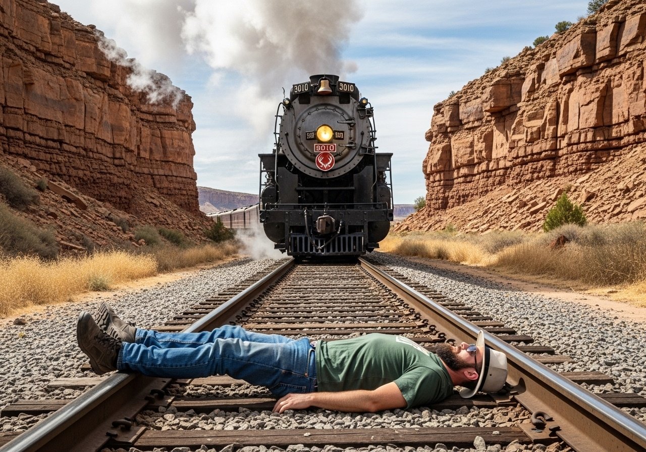 Sometimes trivia nails it! The U.S. Standard railroad gauge - the distance between the rails - is 4 feet, 8.5 inches (that's 143.51 centimeters). That's an exceedingly odd number. Why was that? content image