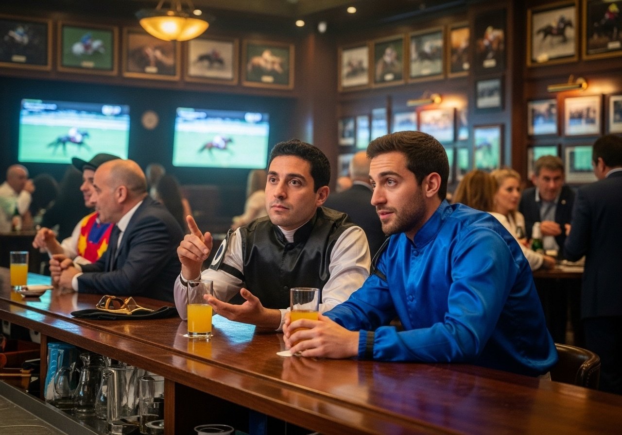 Hymie Goldberg and his friend Moishe are having a drink in the clubhouse between races. “A weird thing happened to me a few years ago,” says Hymie. 