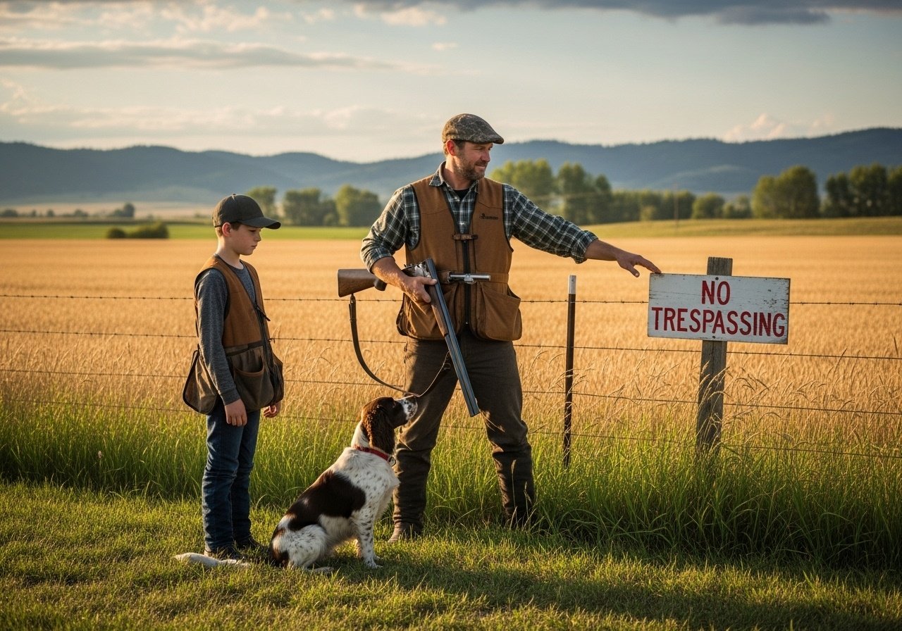 A Salt Lake pheasant hunter took his son to Idaho to do a little shooting. But all the good fields they found were posted 