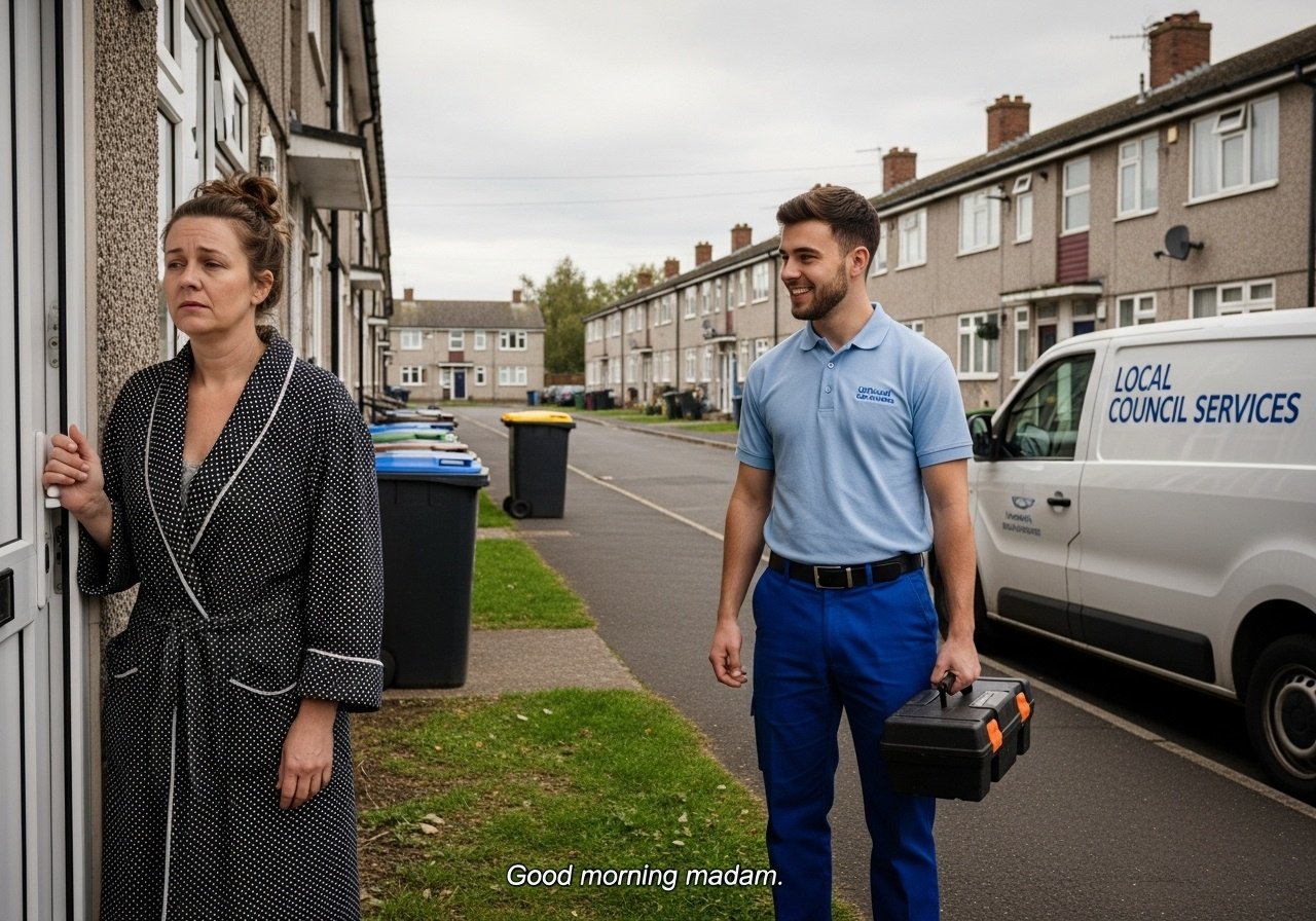 A woman on a rather rough Council estate called the council, as her lavatory would not flush. Duly a young man arrived at the front door in a Council van. A very polite young man. 